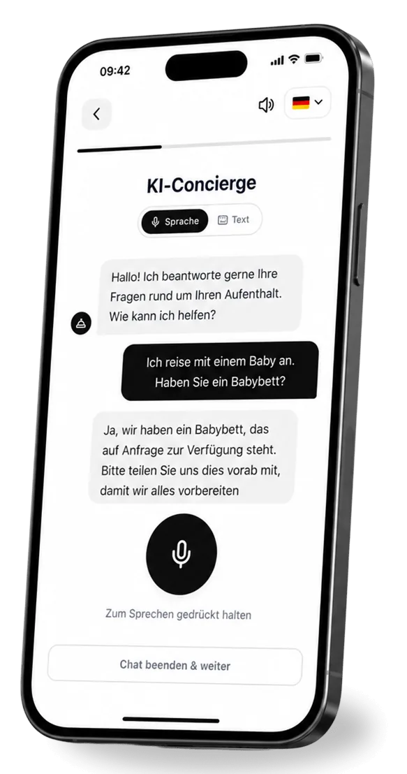 KI-Concierge beantwortet Gästefragen